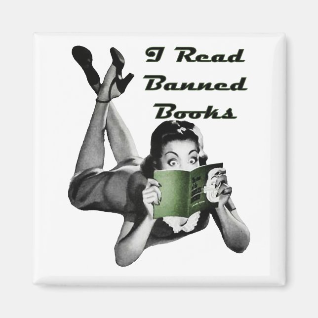 Íman Magneta de Livros Banidos (Frente)