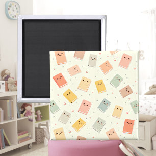 Íman Magneta de Livros Kawaii Cute