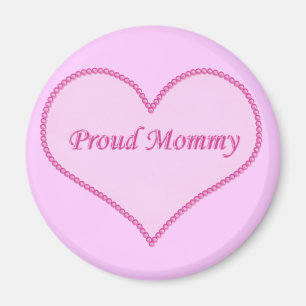 Íman Magneta de Mamães Orgulhosas, rosa