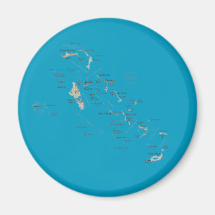 Íman Magneta de Mapa Bahamas