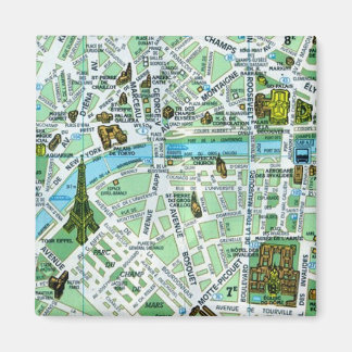 Íman Magneta de Mapa de Paris