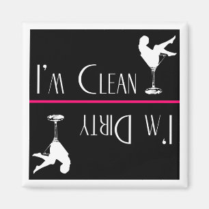 Íman Magneta de máquina de lavar louça—Garota suja