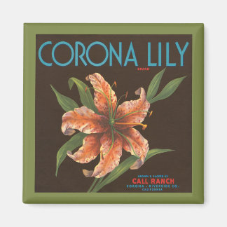 Íman Magneta de Marca Vintage Corona Lily