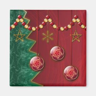 Íman Magneta de Natal da Celebração Fractal