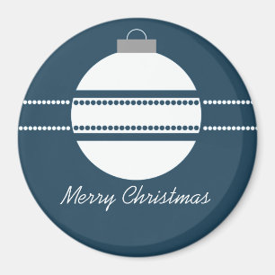 Íman Magneta de Natal de Ornamento Chic Simples