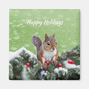 Íman Magneta de Natal de Quirrel Holiday