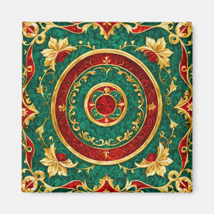 Íman Magneta de Natal Floral Decorativa