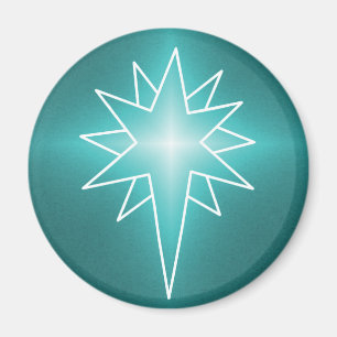 Íman Magneta de natal Norte Star, Teal