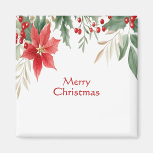 Íman Magneta de Natal Red Poinsettia