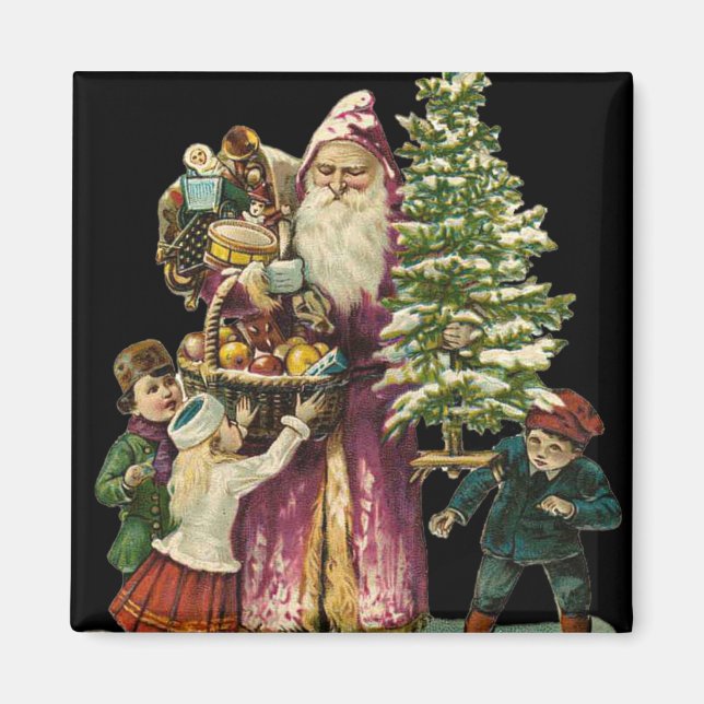 Íman Magneta de Natal vitoriana para surfistas! (Frente)