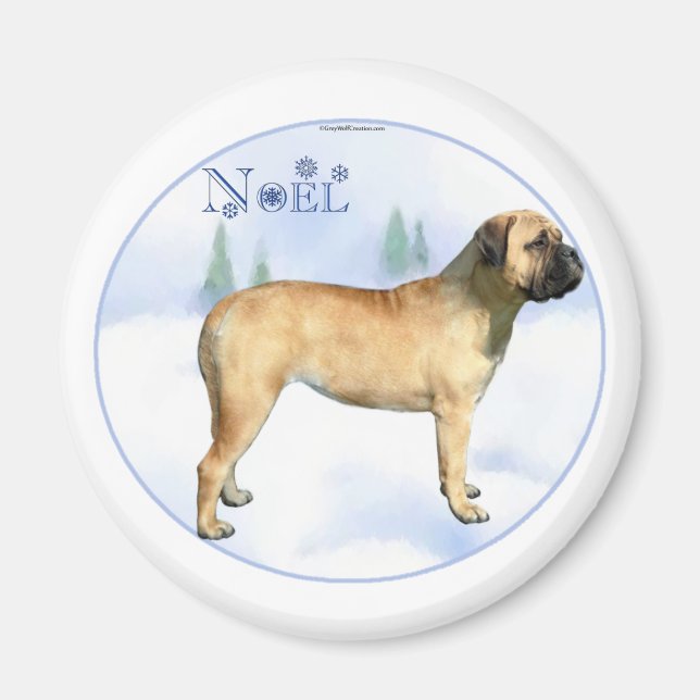 Íman Magneta de Noel Bullmastiff (Frente)