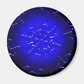 Íman Magneta de ornamento Azul