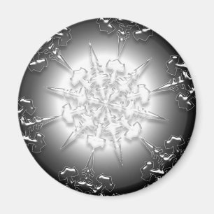 Íman Magneta de Ornamento de Prata