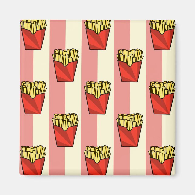 Íman Magneta de padrão de batatas fritas (Frente)