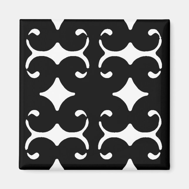 Íman Magneta de padrão preto (Frente)