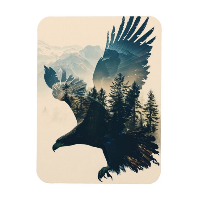 Íman Magneta de Paisagem de Cavalos Majestosos (Vertical)