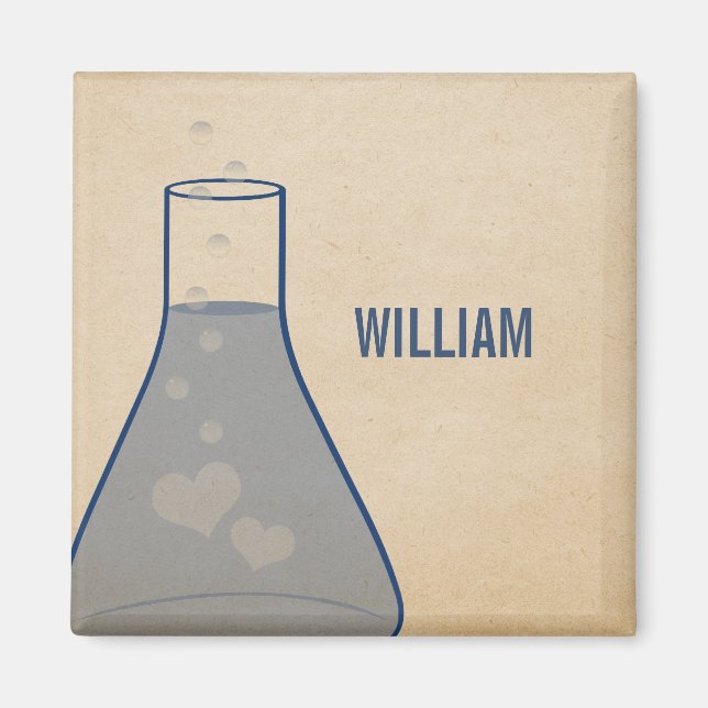 Íman Magneta de panela branca, azul (Frente)