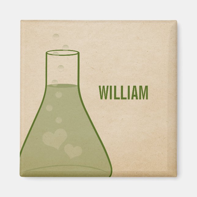 Íman Magneta de pano Whimsic, verde (Frente)