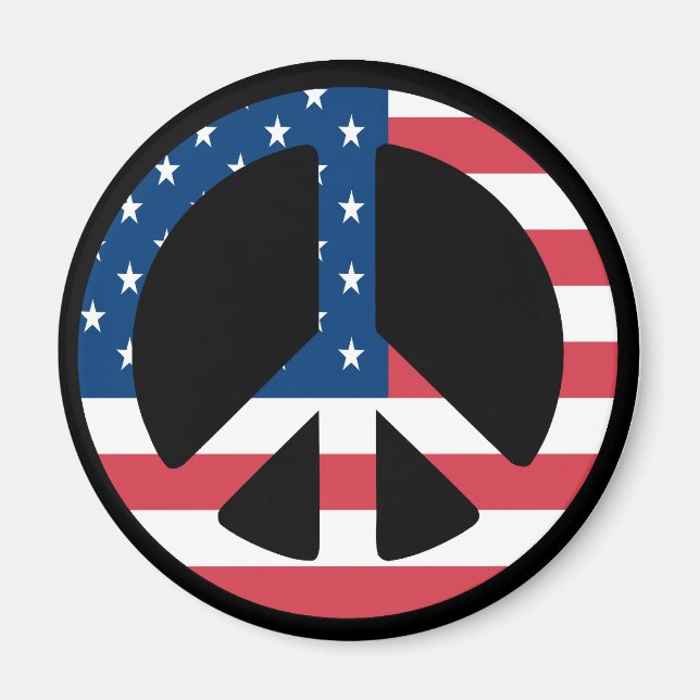 Íman Magneta de paz americana (Frente)