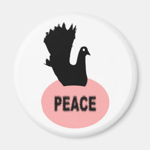 Íman Magneta de paz de porta negra