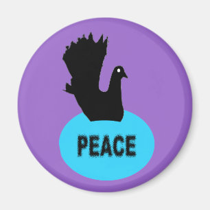 Íman Magneta de paz de porta negra