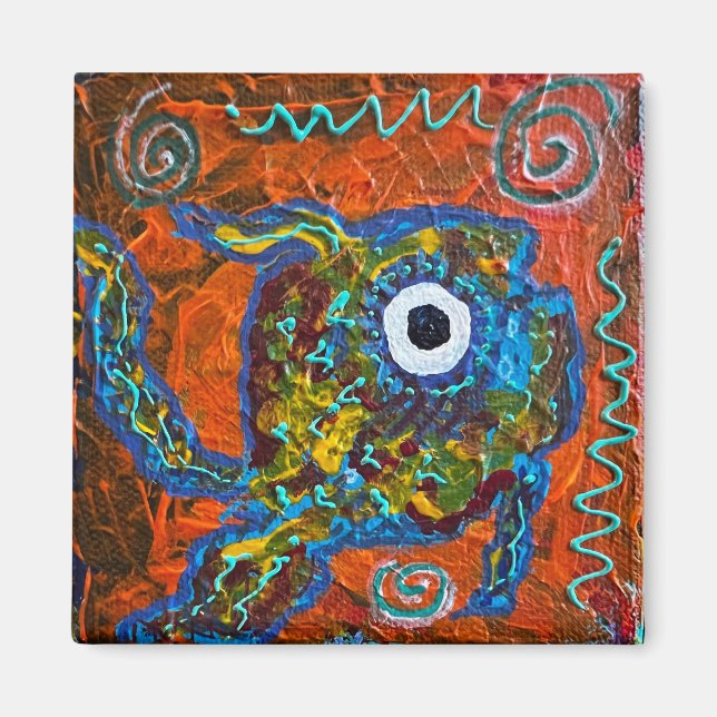 Íman Magneta de peixe (Frente)