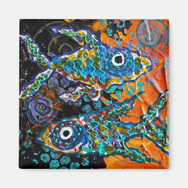 Íman Magneta de peixe (Frente)