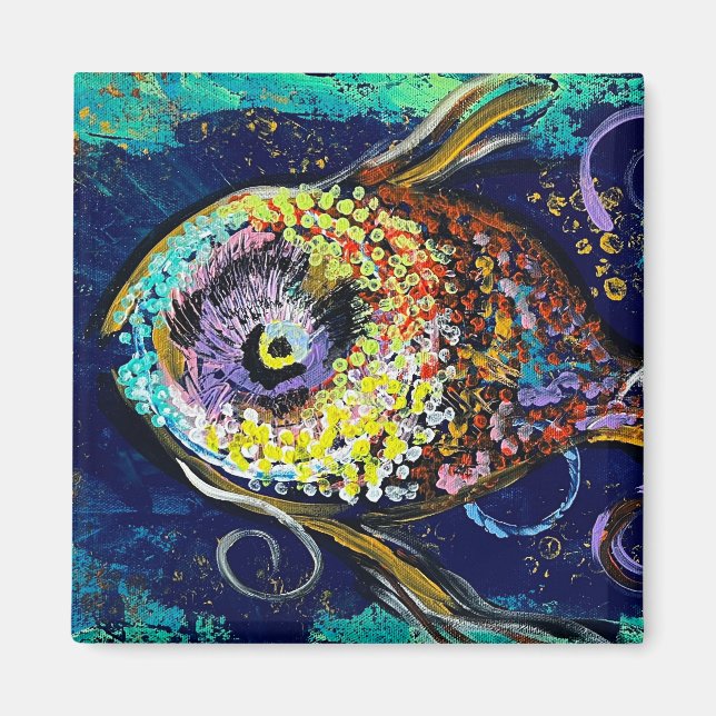 Íman Magneta de peixe (Frente)