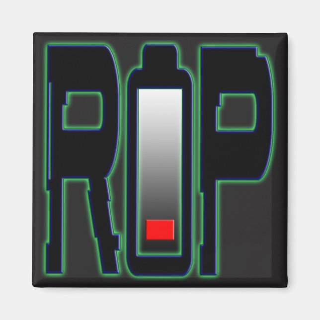 Íman Magneta de pilha RIP (Frente)