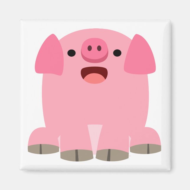 Íman Magneta de pinhão de cartoon de corte (Frente)