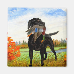 Íman Magneta de pintura de cães de caça