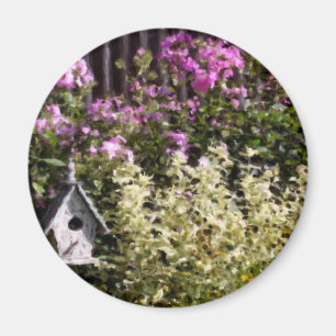 Íman Magneta de pintura do Pastel do Jardim Flor