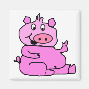 Íman Magneta de porco cor-de-rosa