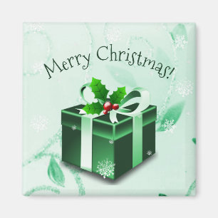 Íman Magneta de presentes de Natal Verde
