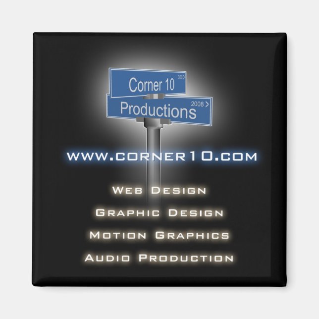 Íman Magneta de produção do Corner10 (Frente)