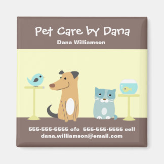 Íman Magneta de Promocional de Pet Sitter