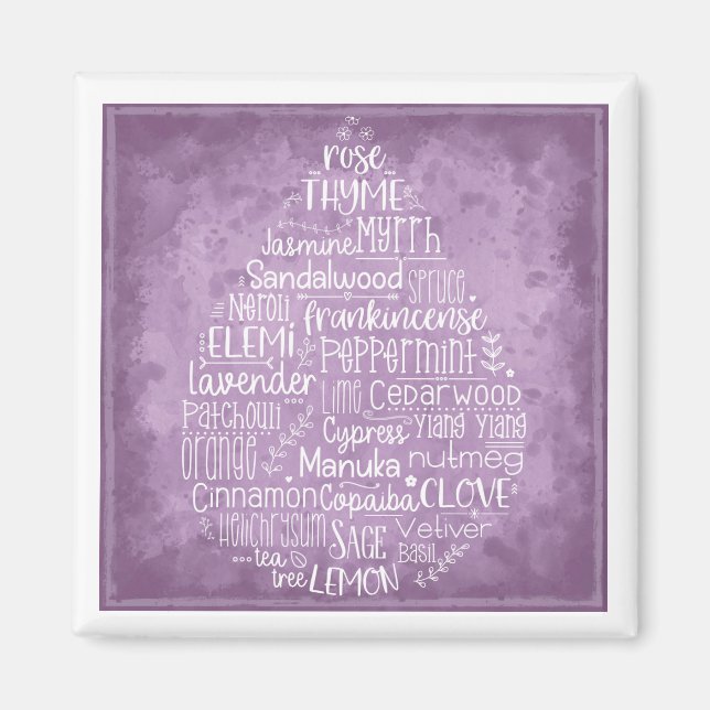 Íman Magneta de queda de óleo essencial (Frente)