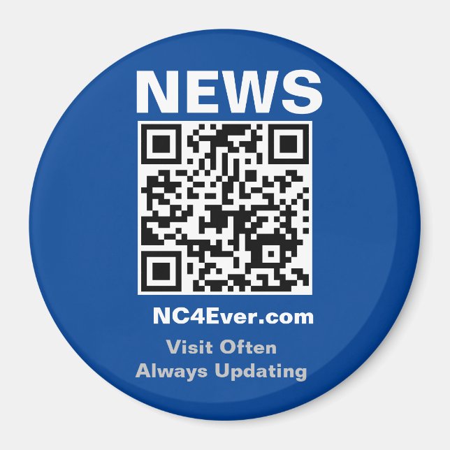 Íman Magneta de Refrigerador de NOTÍCIAS (Frente)