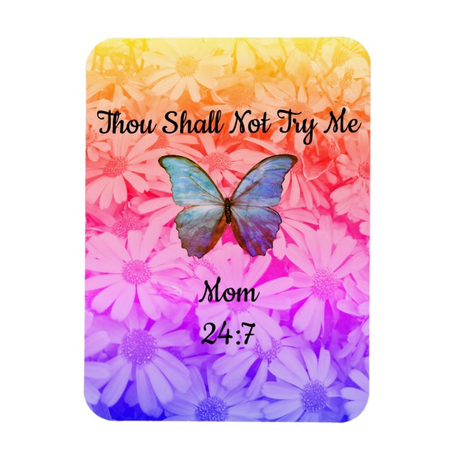 Íman Magneta De Refrigerador Não Me Tentará (Vertical)