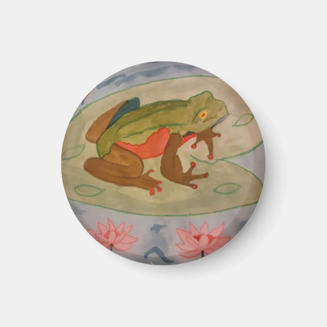 Íman Magneta de Sapo de Verão (Frente)