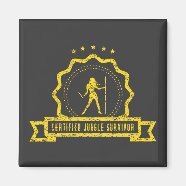 Íman Magneta de selva amarela (Frente)