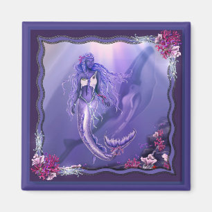 Íman Magneta de Sereia do Oceano Roxo