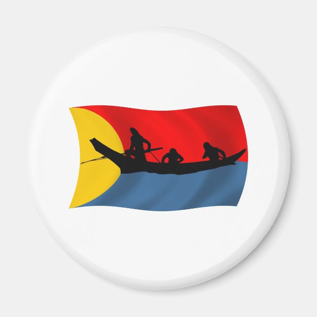 Íman Magneta de Sinalizador de Tribo Clatsop (Frente)