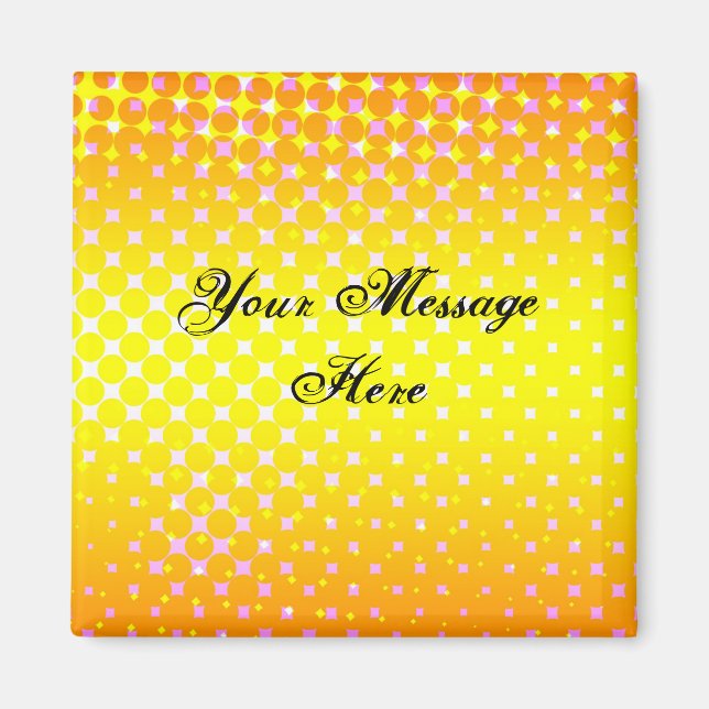 Íman Magneta de Sparkle amarela (Frente)