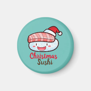 Íman Magneta de Sushi de Natal Personalizável
