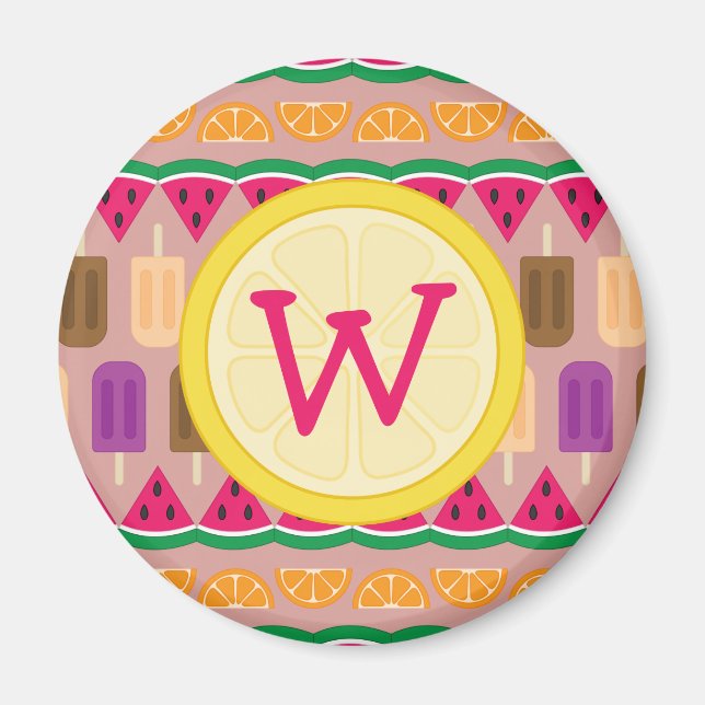 Íman Magneta de Sweets de Verão (Frente)