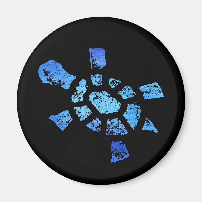 Íman Magneta de Tartaruga Azul (Frente)