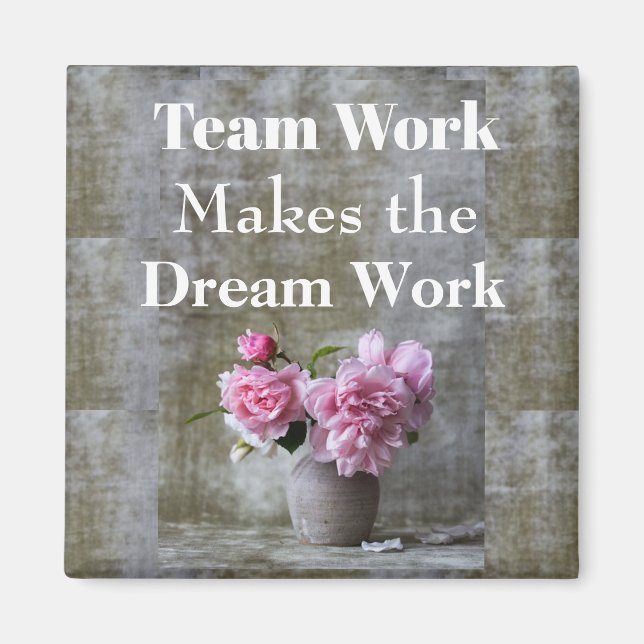 Íman Magneta de Trabalho da Equipe (Frente)