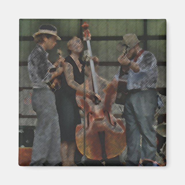 Íman Magneta de trio Bluegrass (Frente)