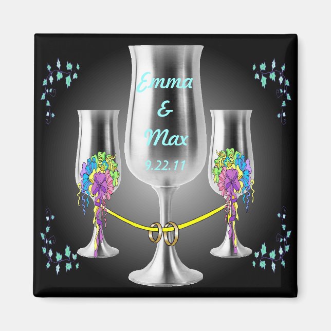 Íman Magneta de unidade de goblet prateada (Frente)